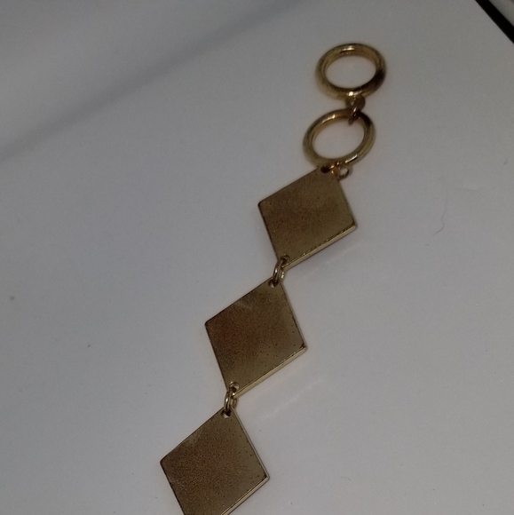 Vintage 80s Enameled Toggle Bracelet - Picture 3 of 4